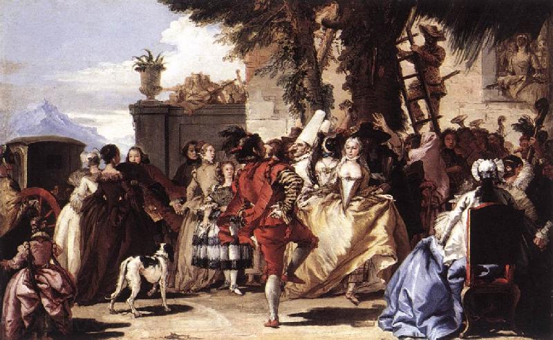 TIEPOLO, Giovanni Domenico Ball in the Country sg